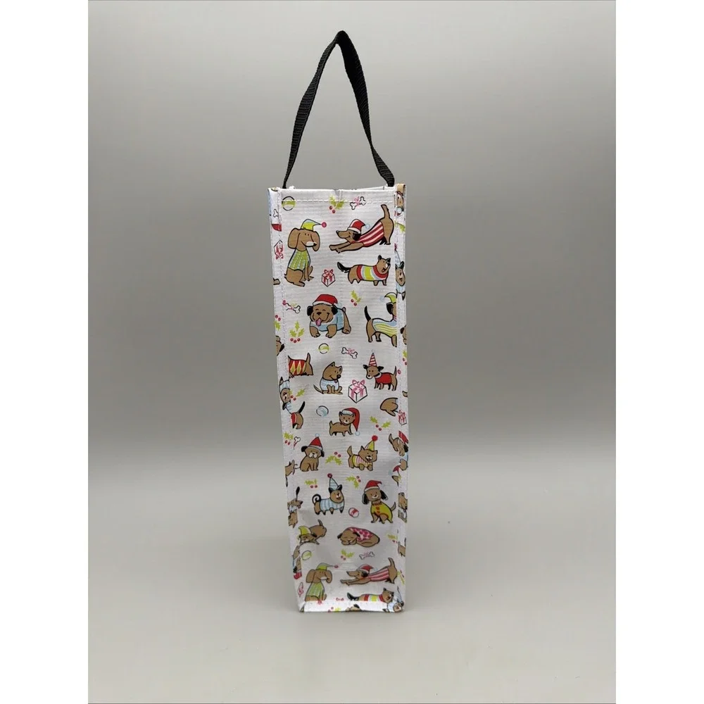 Scout Spirit  Wine / Beverage Bag ~ Holiday Pawty Pattern 13.5